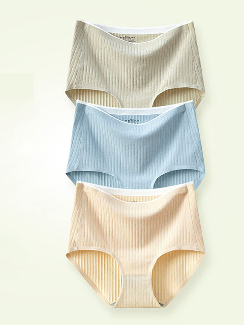 3 Pieces Women Artsy Cotton Underwear