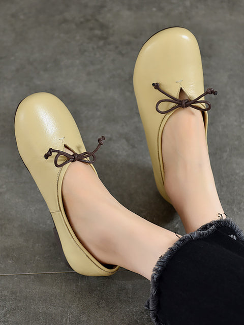 Women Casual Genuine Leather Low Heel Shoes