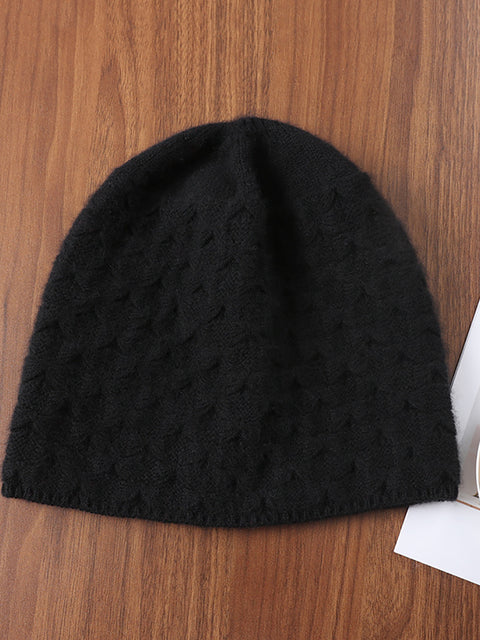 Winter Fashion Style Solid Kintted Hat