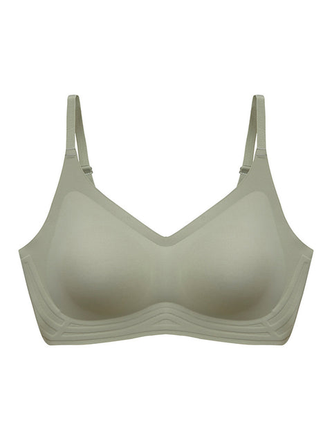 Women Casual Pure Color One-Piece Push-up Bra