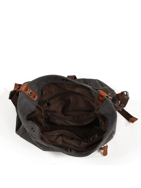 Women Casual Canvas Shoulder Bag Backpack