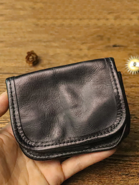 Women Retro Leather Button Multifunction Wallet