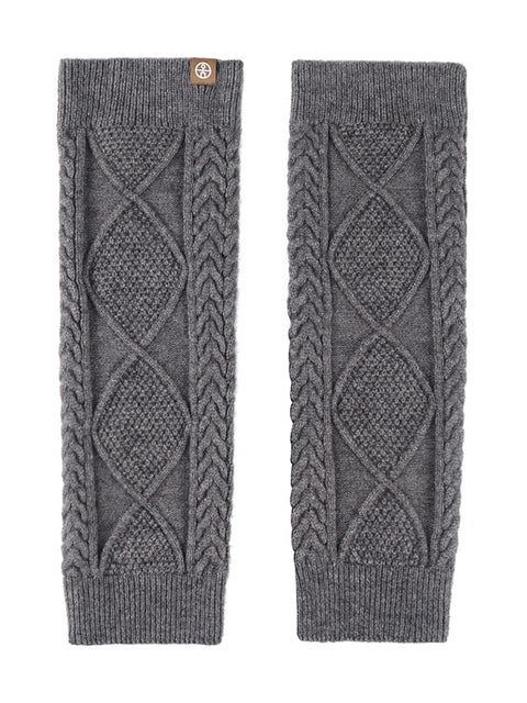 Winter Artsy Rhomboids Knit Leg Sleeves