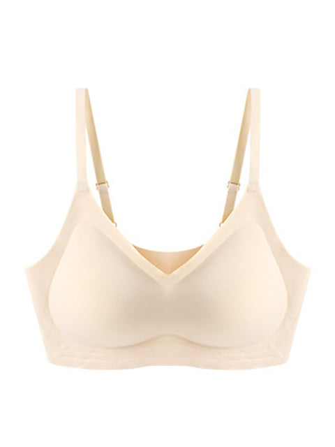 Women Casual Pure Color One-Piece Push-up Bra