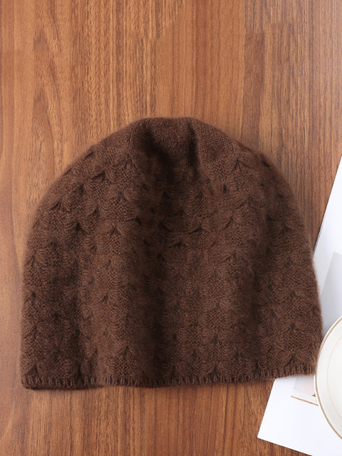 Winter Fashion Style Solid Kintted Hat