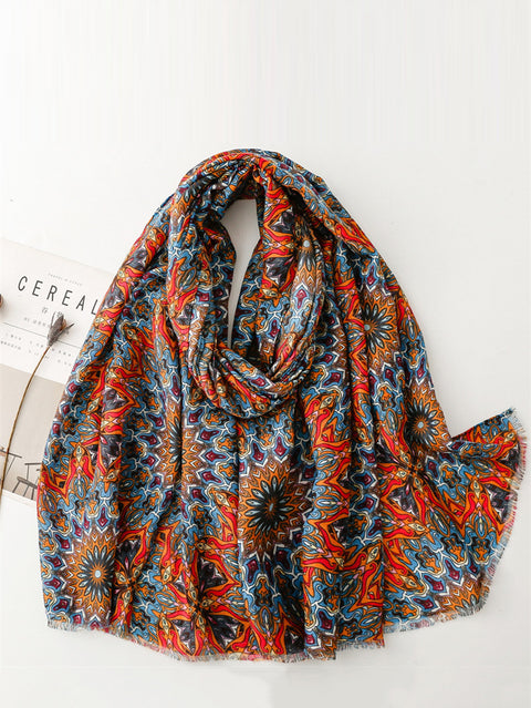 Bohemia Flower Travel Shawl Scarf