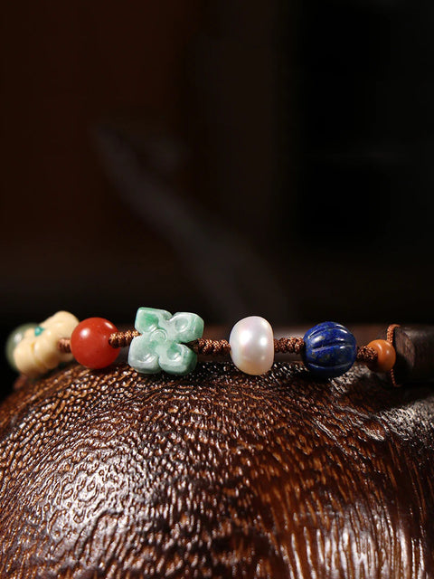 Women Ethnic Wooden Bead Handmade Bracelet