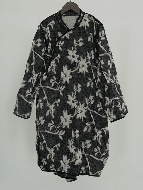 Vintage Reversible Wear Jacquard Loose Cheongsam Coat